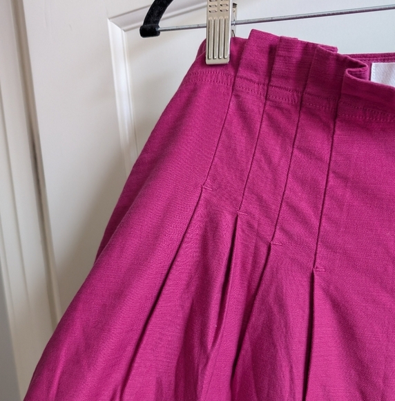 By Anthropologie Wide Leg Corset Pants Pink sz 16 NWT - Picture 7 of 12